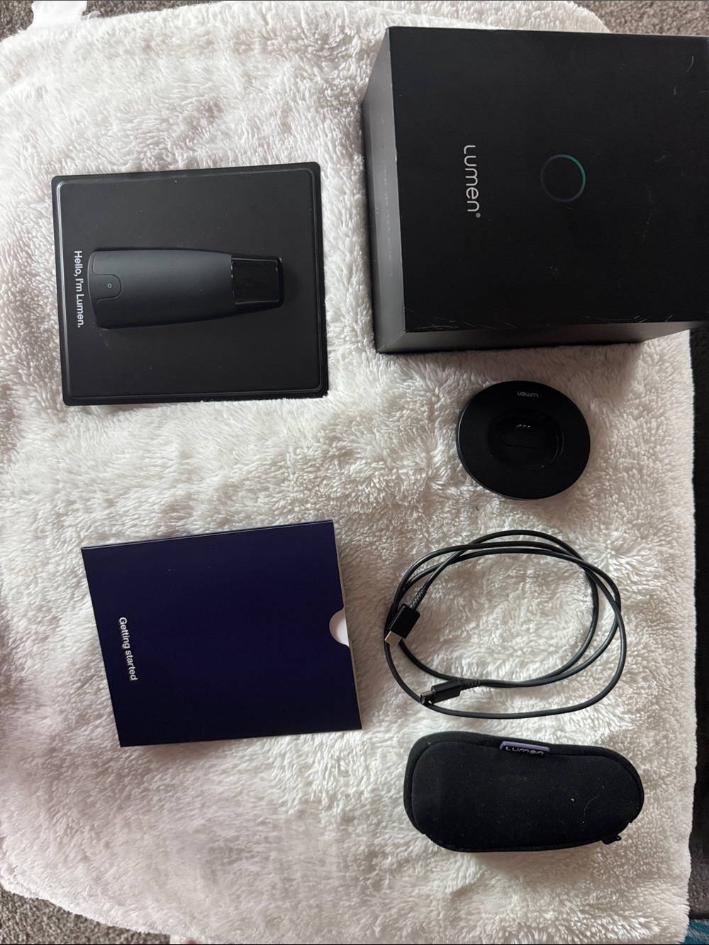 Lumens Black Metabolic Breath Sensor with Charging Dock and Case